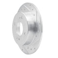 DFC 89-98 Nissan 240SX Rear Right Drilled & Slotted Silver Brake Rotor