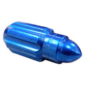 NRG 500 Series M12 X 1.25 Bullet Shape Steel Lug Nut Set - 21 Pc w/Lock Key - Blue