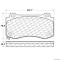 Stoptech auto part close-up