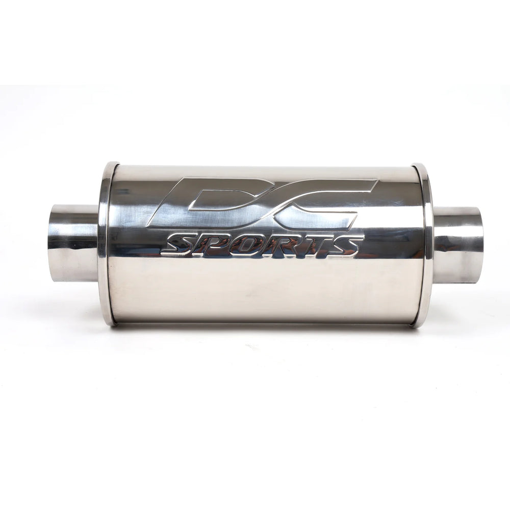 DC Sports Universal Round Muffler 3 Inlet 3 Outlet