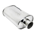 DC Sports Universal Oval Muffler 2.5 Inlet 2.5 Outlet