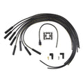Spark Plug Wire Set- 8MM Black Wire With Black Straight Boots 4040K, Spark Plug Wires, Super Stock, Spiral Core, 8Mm, Black, Set ACCEL