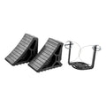 HD WHEEL CHOCKS 2-PACK WITH MOUNTIN