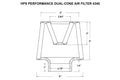 Universal Dual-Cone Air Filter (Oiled)