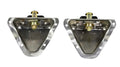 Kentrol 81-95 Jeep CJ/Wrangler YJ Interior Door Latch Brackets Pair - Polished Silver