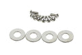 Kentrol 81-95 Jeep CJ/Wrangler YJ Interior Door Latch Brackets Pair - Polished Silver