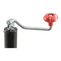 WELDON PIPE MOUNT SWIVEL JACK 2000# CAP. 10IN LIFT TOP WIND BLACK