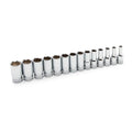14PC 3/8INDR 6PT MID LENGTH SKT SET MM