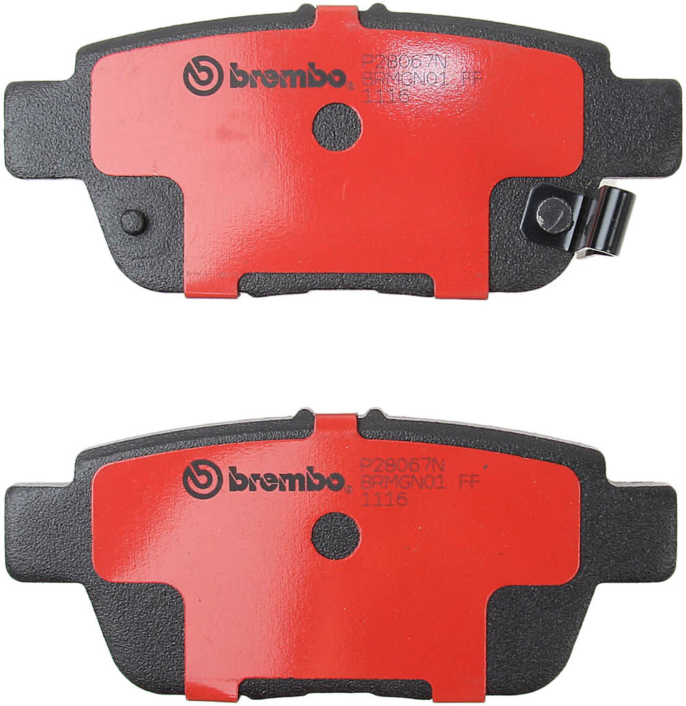 Brembo 09-14 Acura TL/06-14 Honda Ridgeline Rear Premium NAO Ceramic OE Equivalent Pad