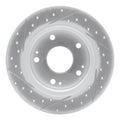 R1 16-25 Honda Civic Hatchback Rear Right Drilled & Slotted Geoperformance Rotor