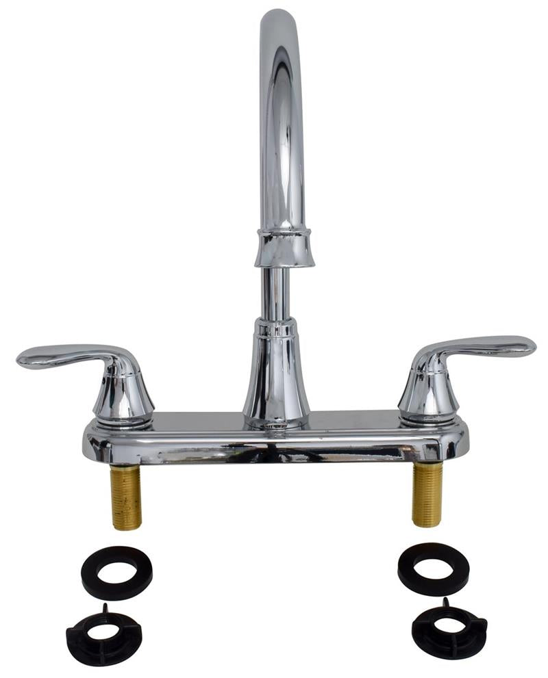 KITCHEN FAUCET 8IN HIARC HYBRID 2 LEVER CHROME