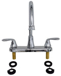 KITCHEN FAUCET 8IN HIARC HYBRID 2 LEVER CHROME