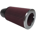 Air Filter For Intake Kits 75-3025-1,75-3017-2 Oiled Cotton Cleanable Red S&B