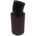 Air Filter For Intake Kits 75-3025-1,75-3017-2 Oiled Cotton Cleanable Red S&B