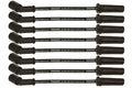 Moroso GM LS/LT 8.5mm Ultra 40 11in Long Wire Set w/o Alum Heatshield - Black