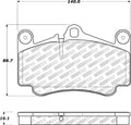 Stoptech Street Select Brake Pads Front POR SM