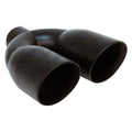~(3 lbs. 9X8X5)~ Black Powder Coated Dual 3.50IN Double Wall Angle; i.d. 2.25IN