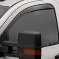 WeatherTech 2014+ Chevy Silverado 1500 Front Side Window Deflectors - Dark Smoke - Regular Cab