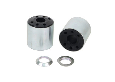 Control arm - lower inner rear bushing 2 Shell Bushings 2 Washers Install Guide Grease