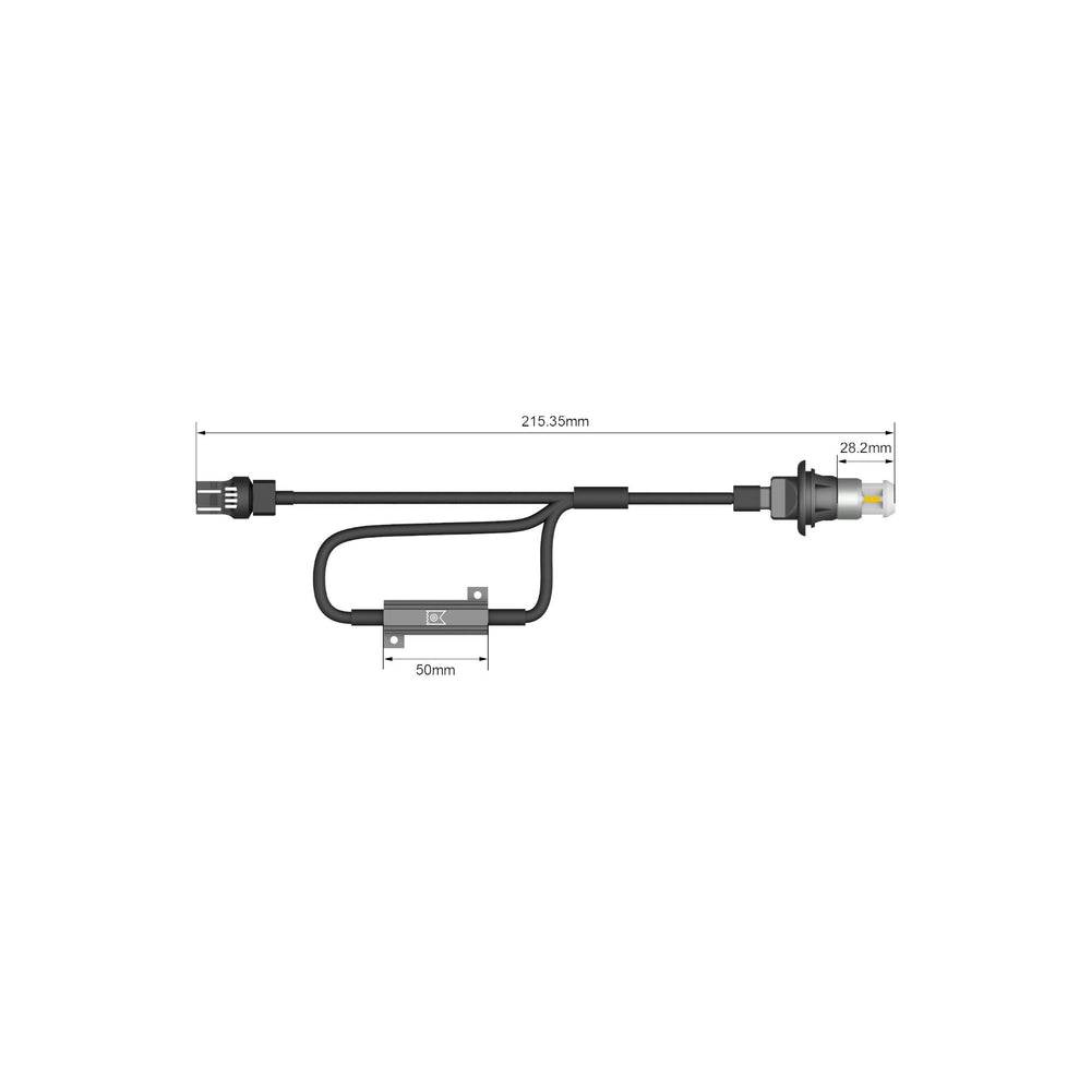 Eco series CAN bus Ready 7440/7443 LED Bulbs Amber (2 EA)