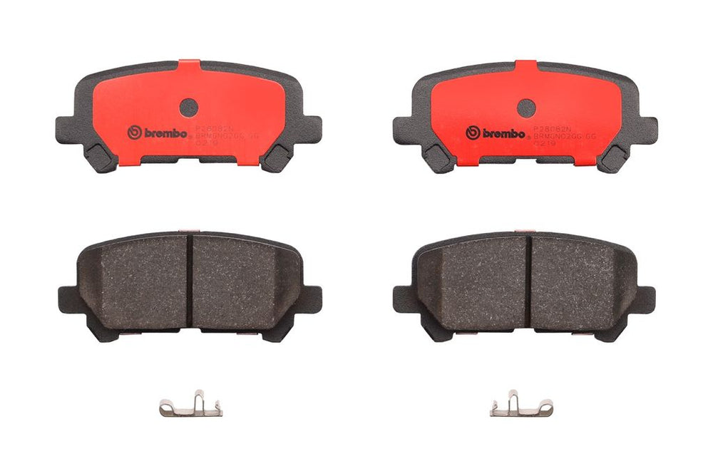 Brembo 07-13 Acura MDX/10-13 ZDX/11-17 Honda Odyssey Rear Premium NAO Ceramic OE Equivalent Pad