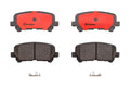 Brembo 07-13 Acura MDX/10-13 ZDX/11-17 Honda Odyssey Rear Premium NAO Ceramic OE Equivalent Pad