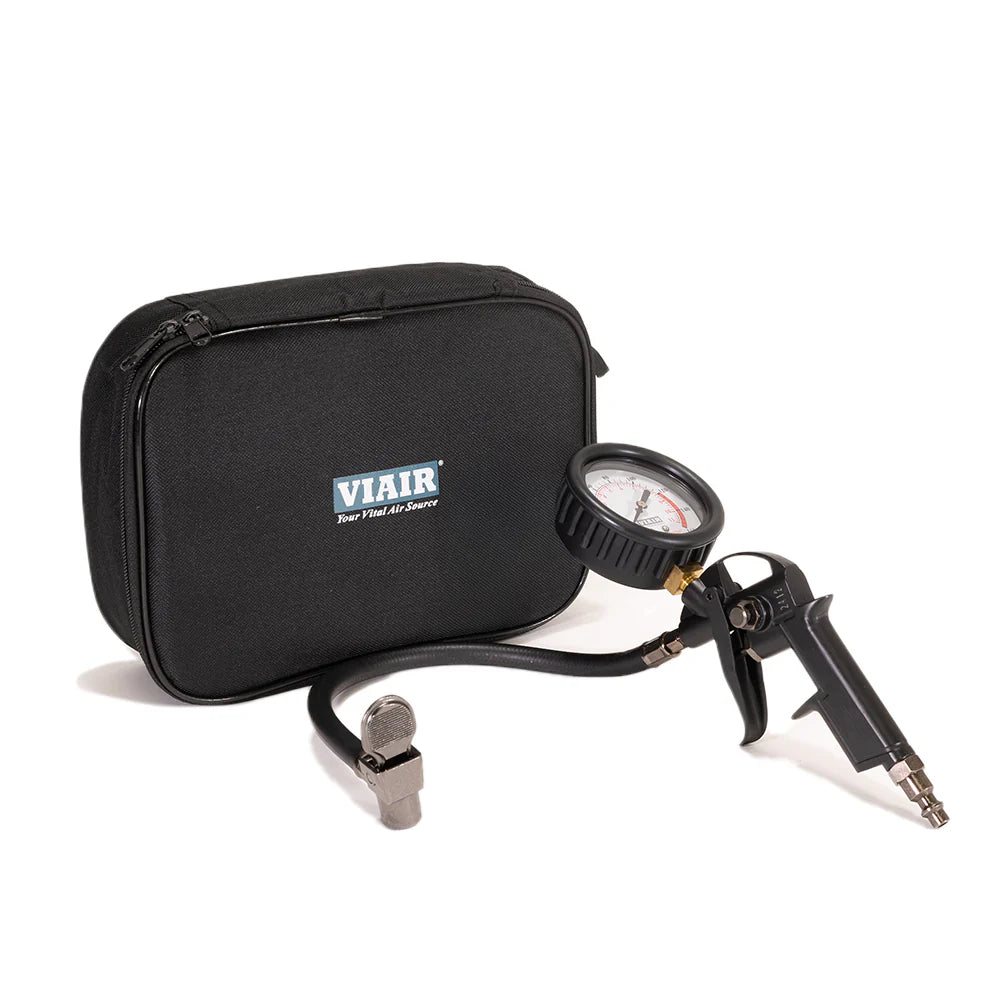 TIRE INFLATION GUN BLACK(NORMALLY CLOSED CHUCK 160 PSI IN LINE GAUGE)CARRY BAG