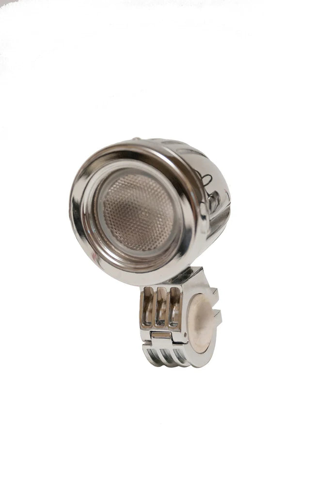 ~(1 lbs. 4X4X3)~ 2 Inch Work Light Round Polished Chrome 10 Watt Flood Quantum Series Quake LED