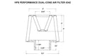 Universal Dual-Cone Air Filter (Oiled)