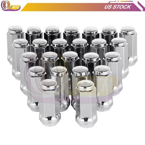 LUGNUT CLOSED END CHROME SPLINE LUG BOLTS 30MM 14 X 1.5 1.19 IN 5 LUG (20P