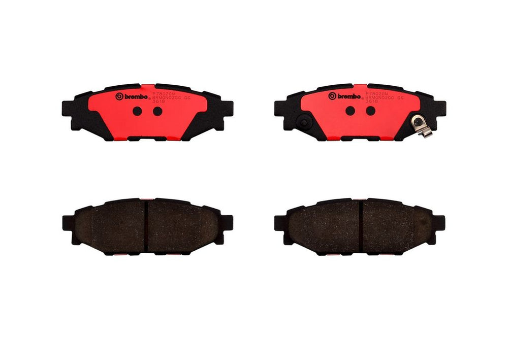 Brembo 13-15 Subaru BRZ/2015 WRX/05-14 Outback Premium NAO Ceramic OE Equivalent Pad