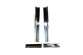 Kentrol 07-18 Jeep Wrangler JK Entry Guards 4 Pieces 4 Door - Polished Silver