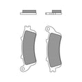 Brembo OE 01-17 Honda GL Gold Wing 1800cc Brake Pad - Rear