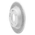 DFC 16-25 Honda Civic Hatchback Rear Right Drilled & Slotted Geoperformance Rotor
