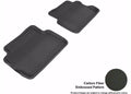 3D MAXpider 2008-2011 Ford Focus Kagu 2nd Row Floormats - Black