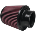 Air Filter For Intake Kits 75-2557 Oiled Cotton Cleanable 7 Inch Red S&B