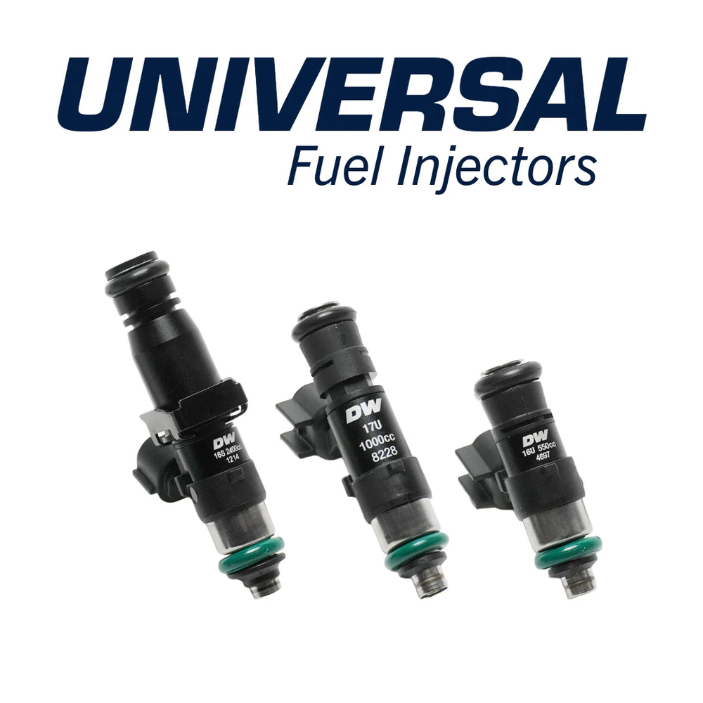 DeatschWerks Universal 550cc Single Fuel Injector / 60mm Length / 14mm O-Ring Seals