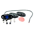 BLUE LED GLOW POD STATION LIGHTS 720 LUMENS 9 WATTS 12V IP68 W/ MOUNTING HARD
