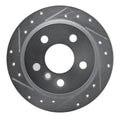 DFC 14-24 Mini Cooper (Excl Clubman) Rear Left Drilled & Slotted Silver Brake Rotor