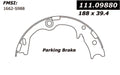 CENTRIC BRAKE SHOES