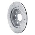 DFC 91-95 Toyota MR2 Rear Right Drilled & Slotted Silver Brake Rotor