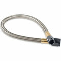 Stainless Steel Braided Hose With Black Fittings -6An 1 Foot Length NOS
