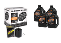 Maxima V-Twin Quick Change Kit Mineral w/Black Filter Evo/Sportster