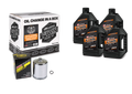Maxima V-Twin Quick Change Kit Mineral w/Black Filter Evo/Sportster
