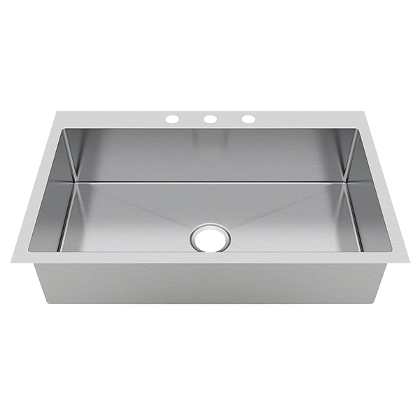 10" X 13" OVAL STAINLESS STEEL SINK