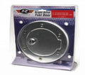 Gask Tank Door Cover: 1997-2007 Jeep Wrangler; locking; brushed