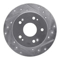 DFC 97-15 Acura ILX Rear Right Drilled & Slotted Silver Brake Rotor