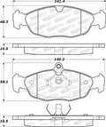 Street Brake Pads w/Shims and Hardware