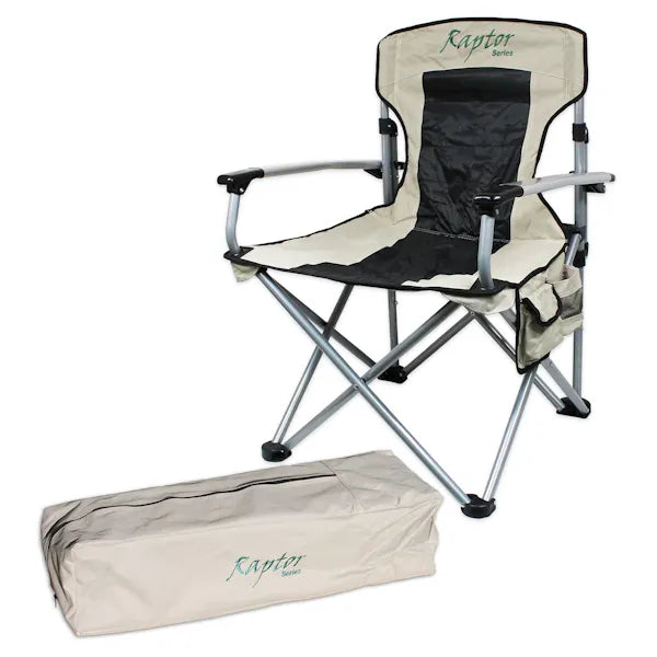 HEAVY DUTY FOLDING CAMPING CHAIR W/CARRY BAG