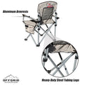 HEAVY DUTY FOLDING CAMPING CHAIR W/CARRY BAG
